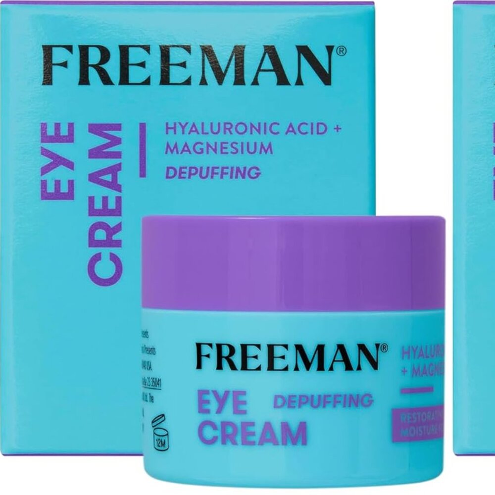 Freeman Restorative Moisturizing Depuffing Eye Cream Overnight Hyaluronic Acid